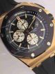 Replica Audemars Piguet Watch Black Dial Luminous Point Yellow Case  Watch (4)_th.jpg